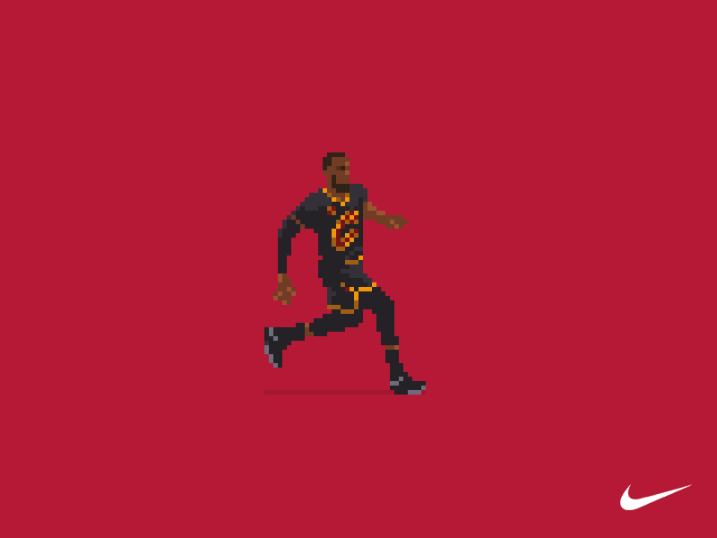 Pixel LeBron run